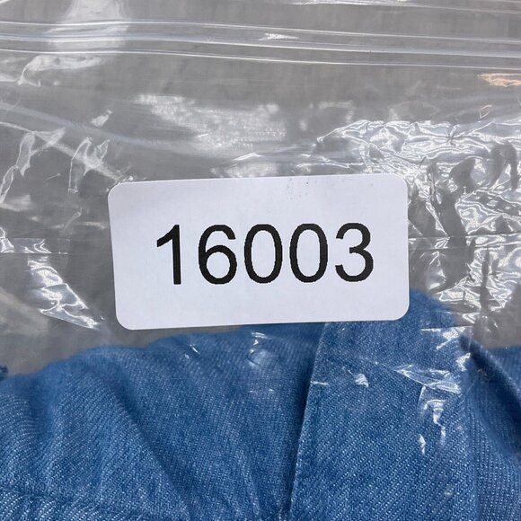 Old Navy Dress Women Small Blue Bow Midi Peasant Boho Chambray‎ Cotton NWT - Picture 14 of 14